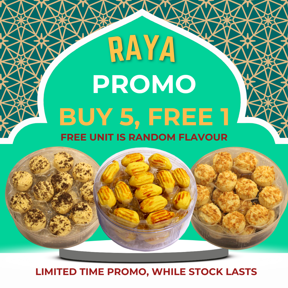 HH FOODIE Kuih Raya Cookies Pineapple Bite Almond Cookies Peanut Roll Oreo Toasted Coconut