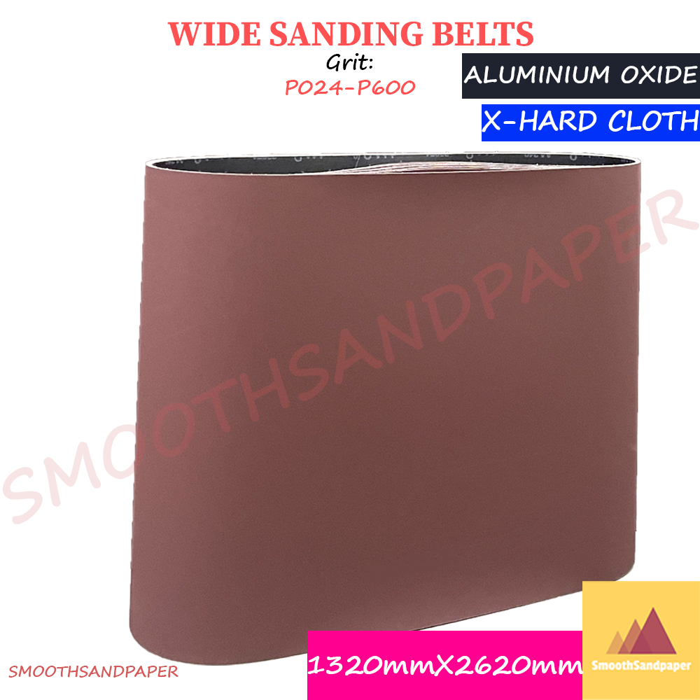 1320X2620mm Aluminium Oxide Wide Cloth Sanding Belts [2pcs] 木工铁工砂带机用氧化铝布基宽砂带 【2条装】 image 4