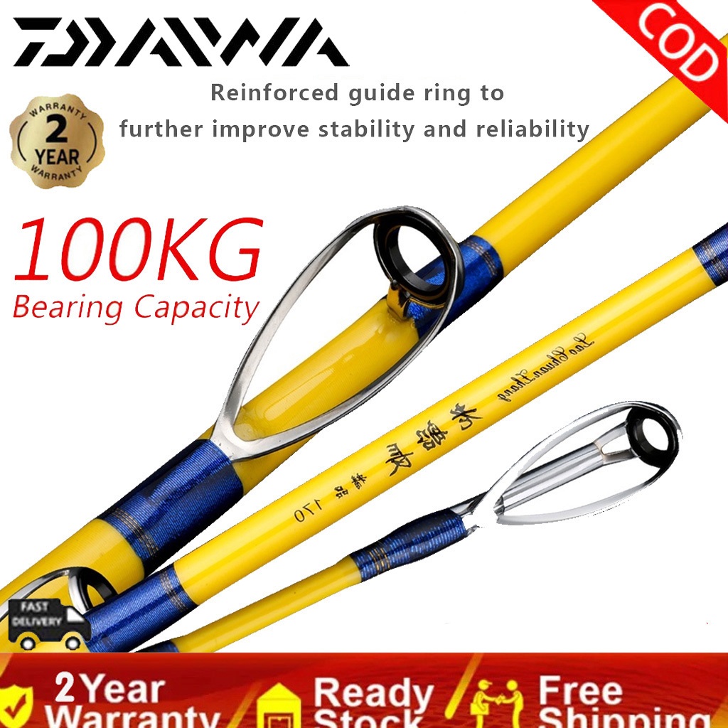 DAIWA  Fishing Rod Solid Carbon Fiber Rod Ultralight Spinning Rod Casting Rod Joran Pancing bc Rod