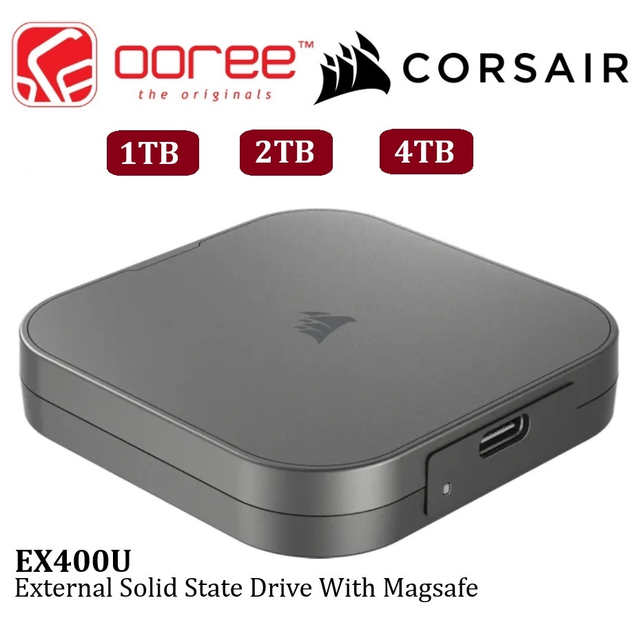 CORSAIR EX400U USB ETERNAL SSD PORTABLE USB TYPE C STORAGE DATA SPEED UP TO 4000MB/S EXTERNAL SOLID 