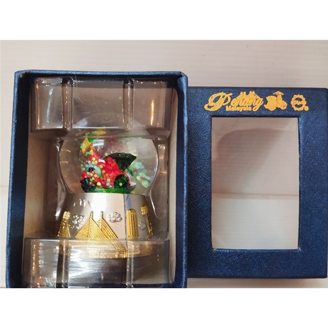 Penang trishaw snow globe souvenir penang heritage travel gift