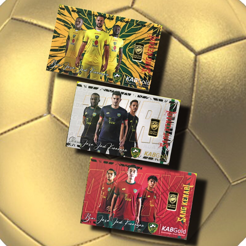 🔸GOLD BAR [ 0.5Gram ] FOOTBALL TEAM Edition ( 999.9 ) 24K