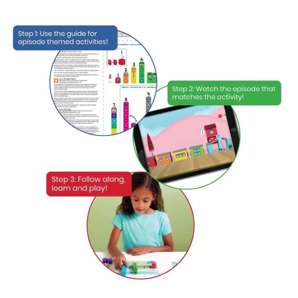 Learning Resources MathLink Cubes Numberblocks 1-10 Activity Set by hand2mind- Age 3+, Math, Numbers
