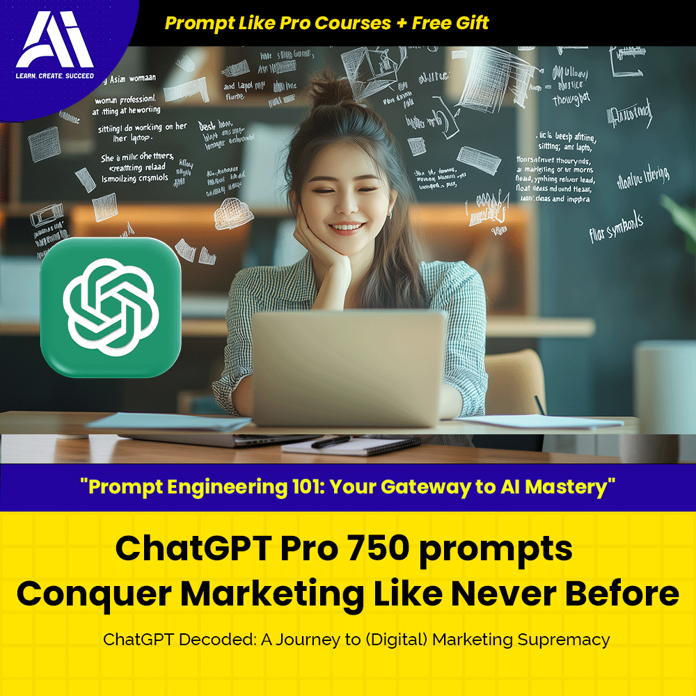 Learn Prompting Course - ChatGPT Pro 750 prompts Conquer Marketing Like Never Before | Prompt Engineering