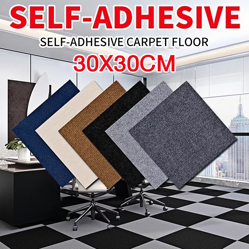 1PCS Carpet Tile Mat Decoration 30*30cm Japanese Style Self-Adhesive Splicing Bedroom Living Room Karpet Lantai 拼接地毯