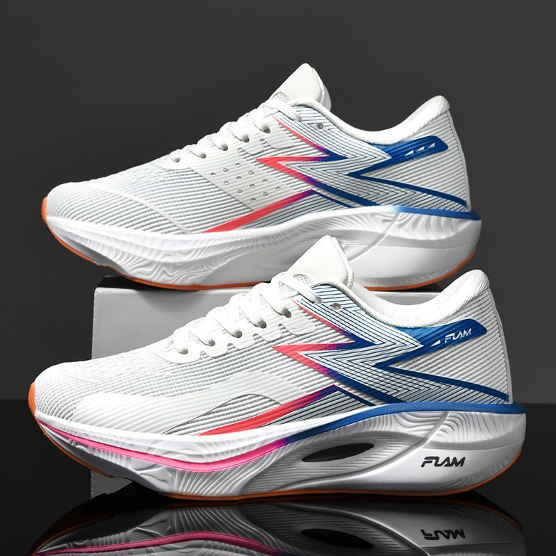 2025 New men and women breathable sports shoes, elastic running shoes, carbon plate sports shoes, ultralight sports shoe