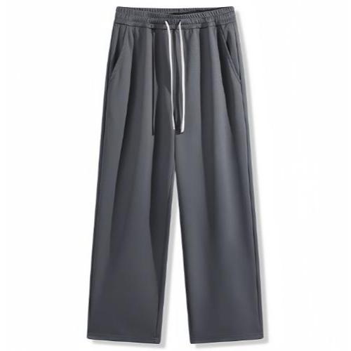 CLIFF Men's Summer Simple Solid Color Sports Pants Casual Style Straight Leg Pants Seluar lurus warna pepejal lelaki