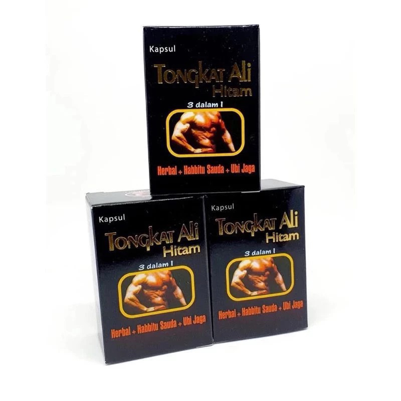 KAPSUL TONGKAT ALI HITAM 3 dalam 1