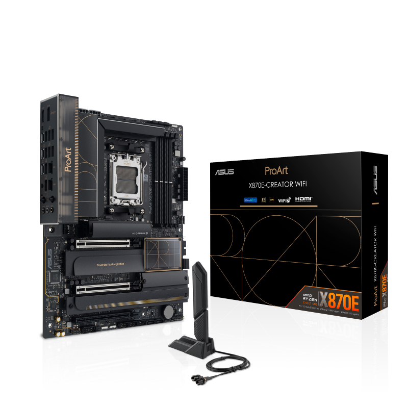 ASUS PROART X870E-CREATOR WIFI DDR5 AM5 GAMING MOTHERBOARD COMBO PROCESSOR 7500F /  7800X3D / 9700X 