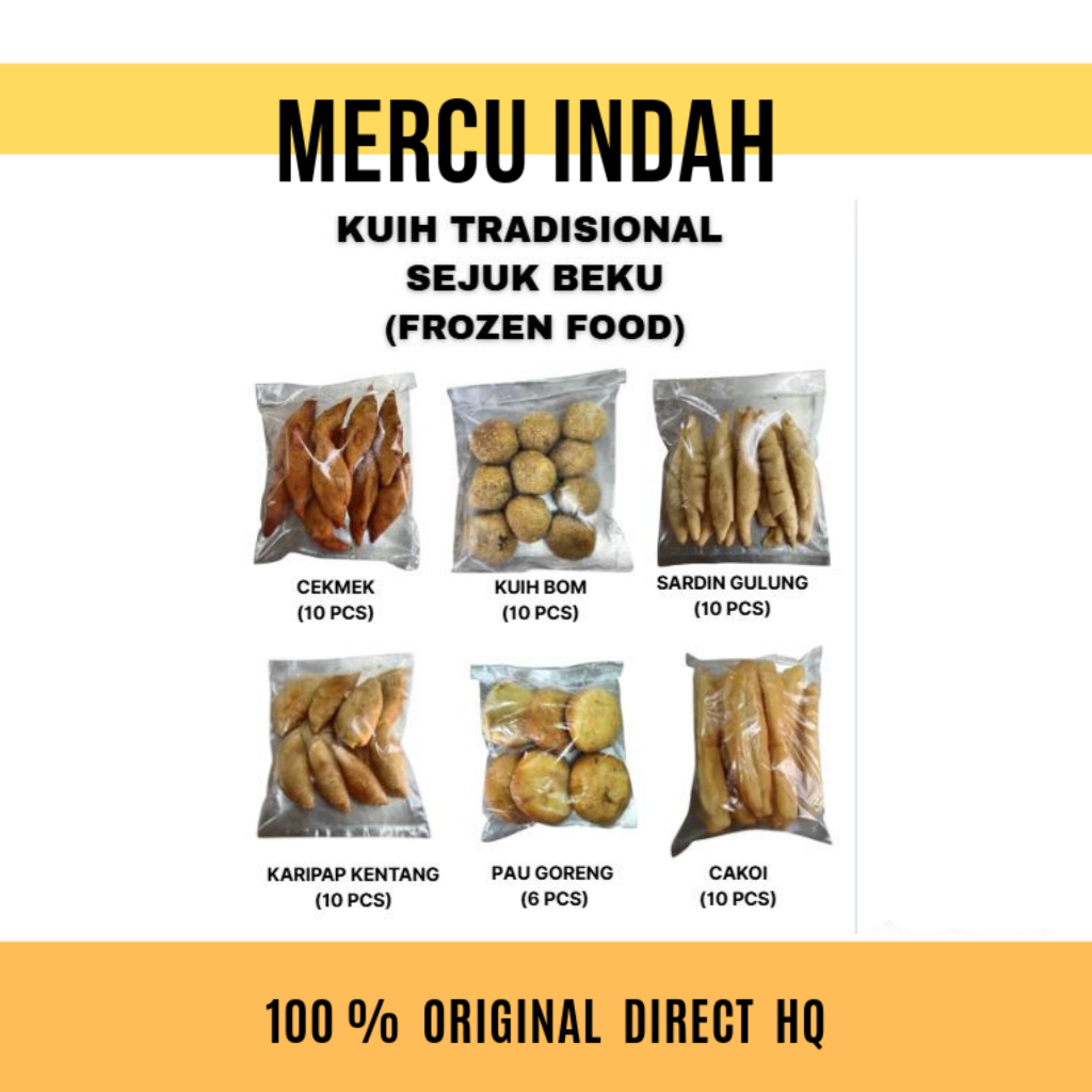 [READYMADE FOOD] - KUIH TRADISIONAL SEJUK BEKU (FROZEN FOOD) /PAU GORENG/SARDIN GULUNG/KARIPAP/CAKOI/CEKMEK/KUIH BOM