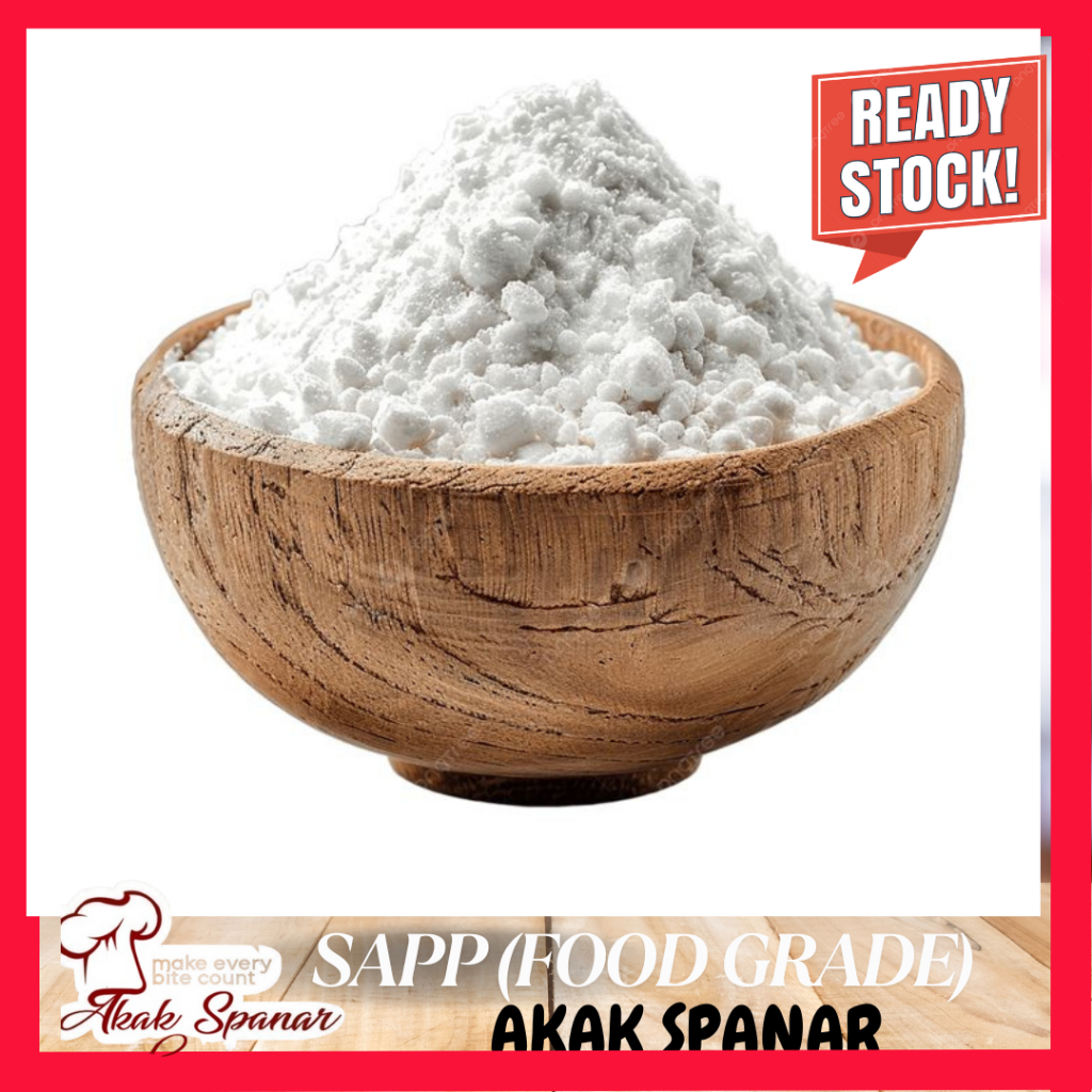 READY STOCK SODIUM ACID PHYPHOSHATE (SAPP) I BAHAN PERANGGUP AYAM GORENG I KEROPOK