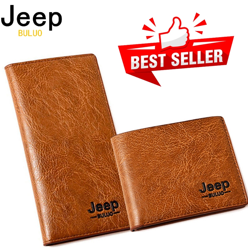 JEEP Men's Long Wallet Business PU Leather Multi-Card Slot Large Capacity Coin Purse Men's Clutch Dompet Panjang男长款钱包手拿包