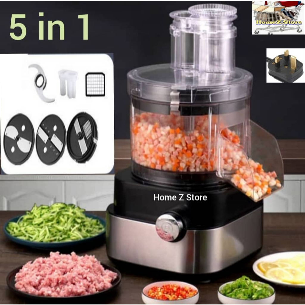 Mesin Potong Dadu/Hiris /Mayang Halus/Bulatan/Daging Kisar 600W Elektrik 5 in 1 Multifungsi Dicing Slicing Commercial
