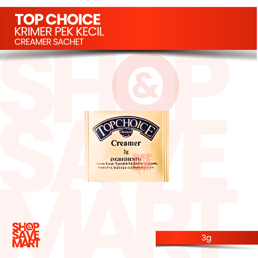Topchoice Halal Creamer Powder Hotel Sachet Coffee (50's, 100's, 250's) | Krimer Susu P…