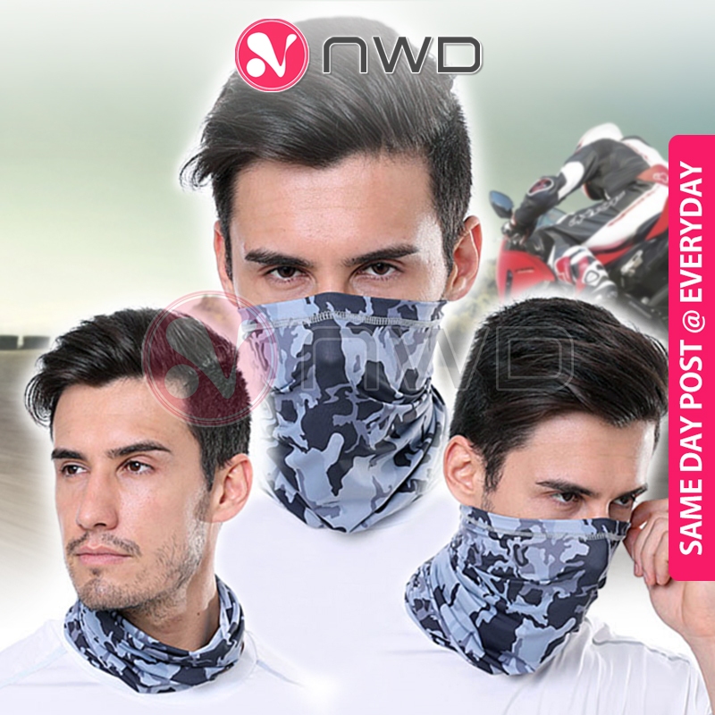 《 》 Half Face Neck Head Scarf Buff Bandana Headband Silk Cycling Fishing Motor Outdoor Mask Topeng Muka 头巾