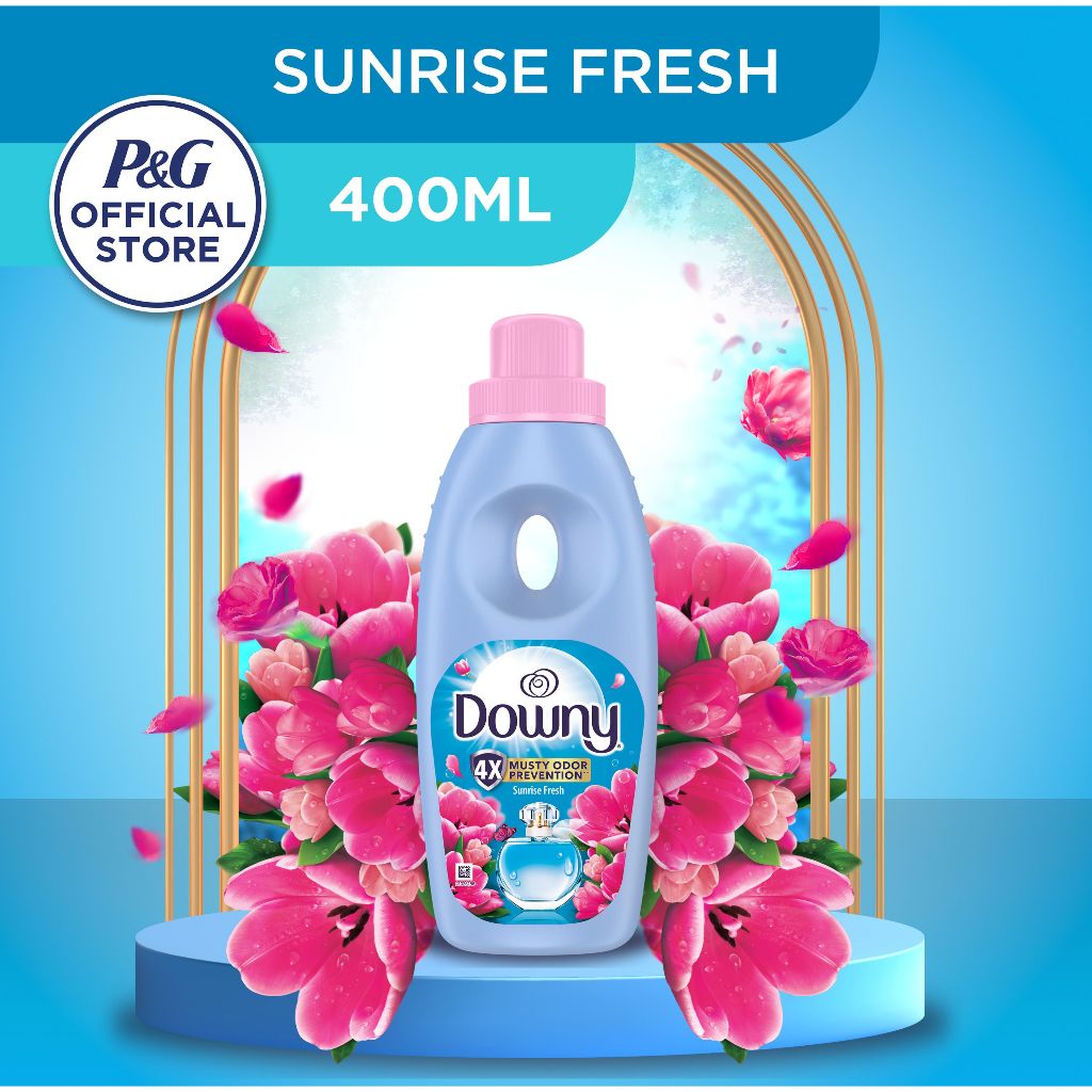 Downy Sunrise Fresh Concentrate Fabric Conditioner 400ml (Fabric Softener, Pelembut Pakaian)