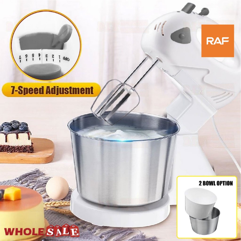Miman 7 Speed Electric Stand Mixer Egg Beater Blender Grinder Processor Dough Whisk / Mesin Pengadun Tepung
