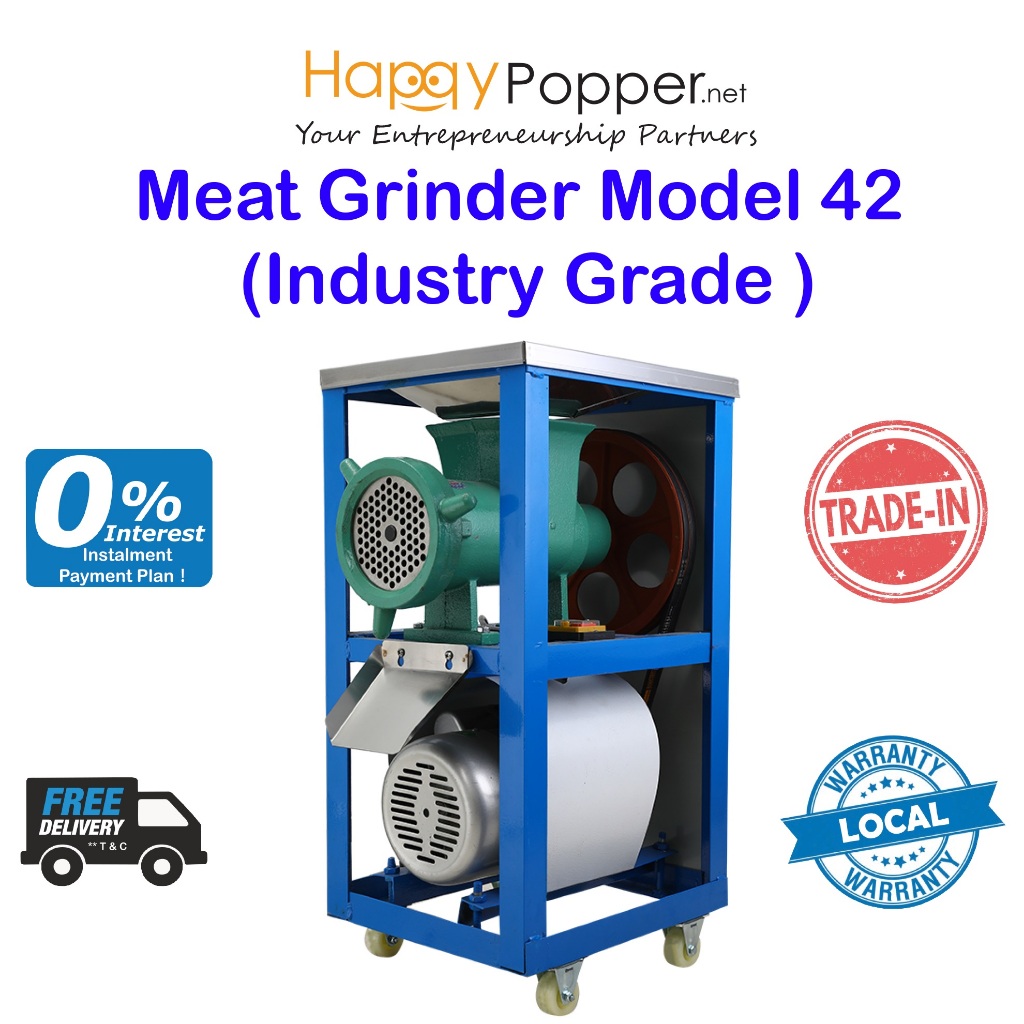 Happypopper Mesin Daging Commercial Industry Grade Powerful Electric Meat Slicer Mincer Grinder Heavy Duty Model 42