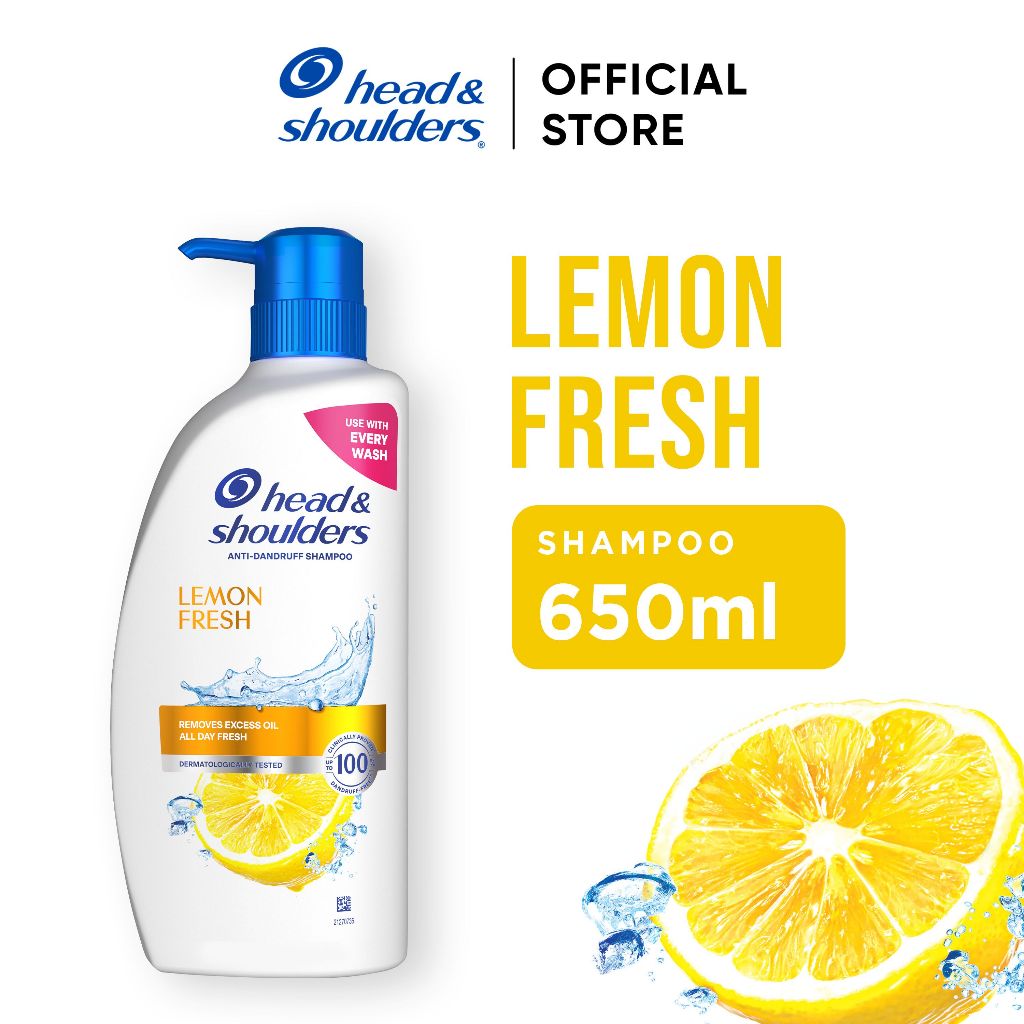 Head and Shoulders Shampoo Anti kelemumur / Anti Dandruff Instant Oil Control Lemon Fresh Hair Care