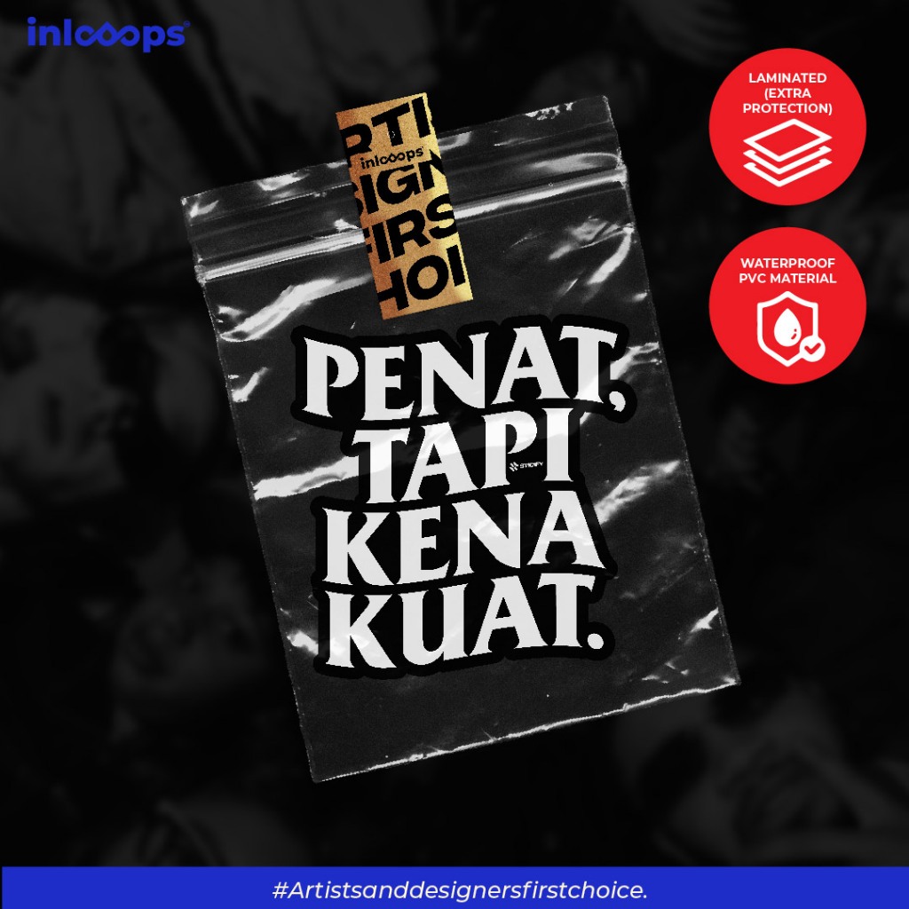 Penat Tapi Kena Kuat Sticker Kereta, Motosikal, Basikal & hiasan
