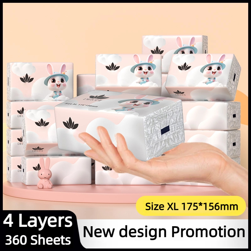 【20 Pack】Dinomi Table Size XL 175*156mm Tissue Soft Facial Tisu Cheerful Tissue Bamboo Tissue Hanging Tissue pure wood