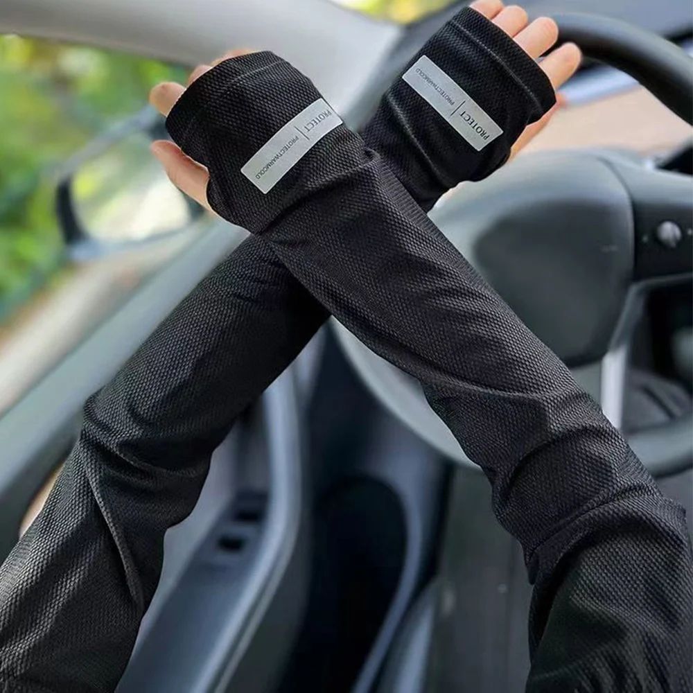 Sarung Lengan Sejuk & Nipis Anti UV PROTECTI untuk Pemandu & Aktiviti Luar