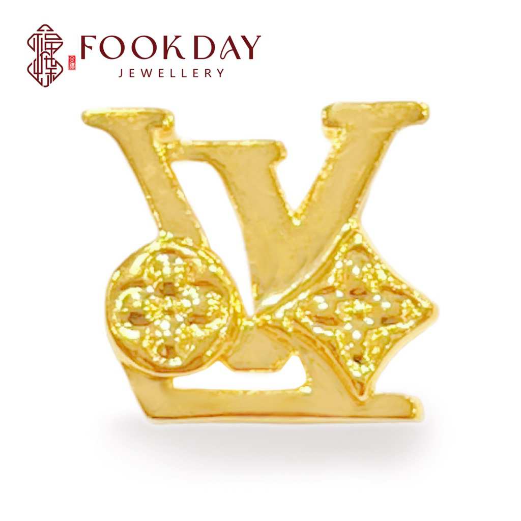 FOOKDAY 916 5D Gold 916 Fashion Charm Emas 916 Manik Fesyen Bajet Hadiah 黄金串珠