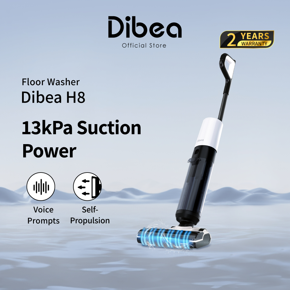 [NEW] Dibea H8 Cordless Smart Wet Dry Floor Washer & Vacuum Cleaner | 13kPa Suction | Self-Cleaning | Local Warranty