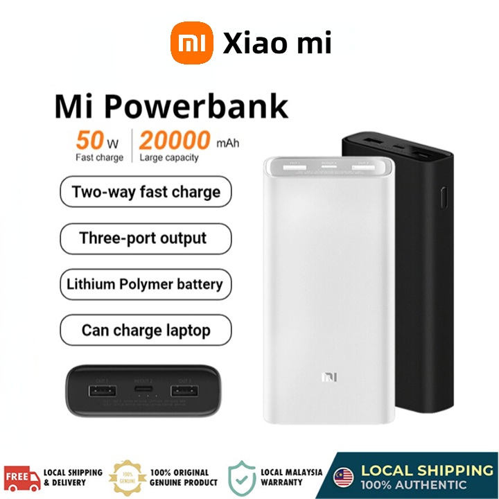 Xiaomi Bank kuasa 30000mAh 50W Home Travel  Mobile Power Fast Charging Type-C USB Interface Mobile Power