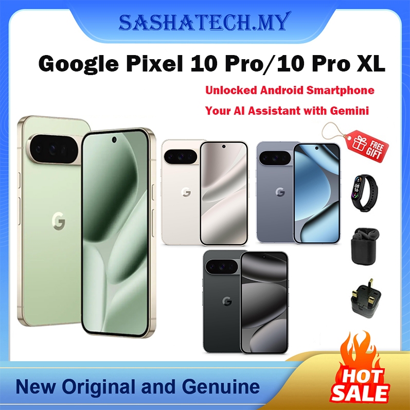 Google Pixel 10 Pro/Pro XL - Unlocked Android Smartphone with Gemini,  6.3" inches ,AI Assistant,Triple Rear Camera Syst