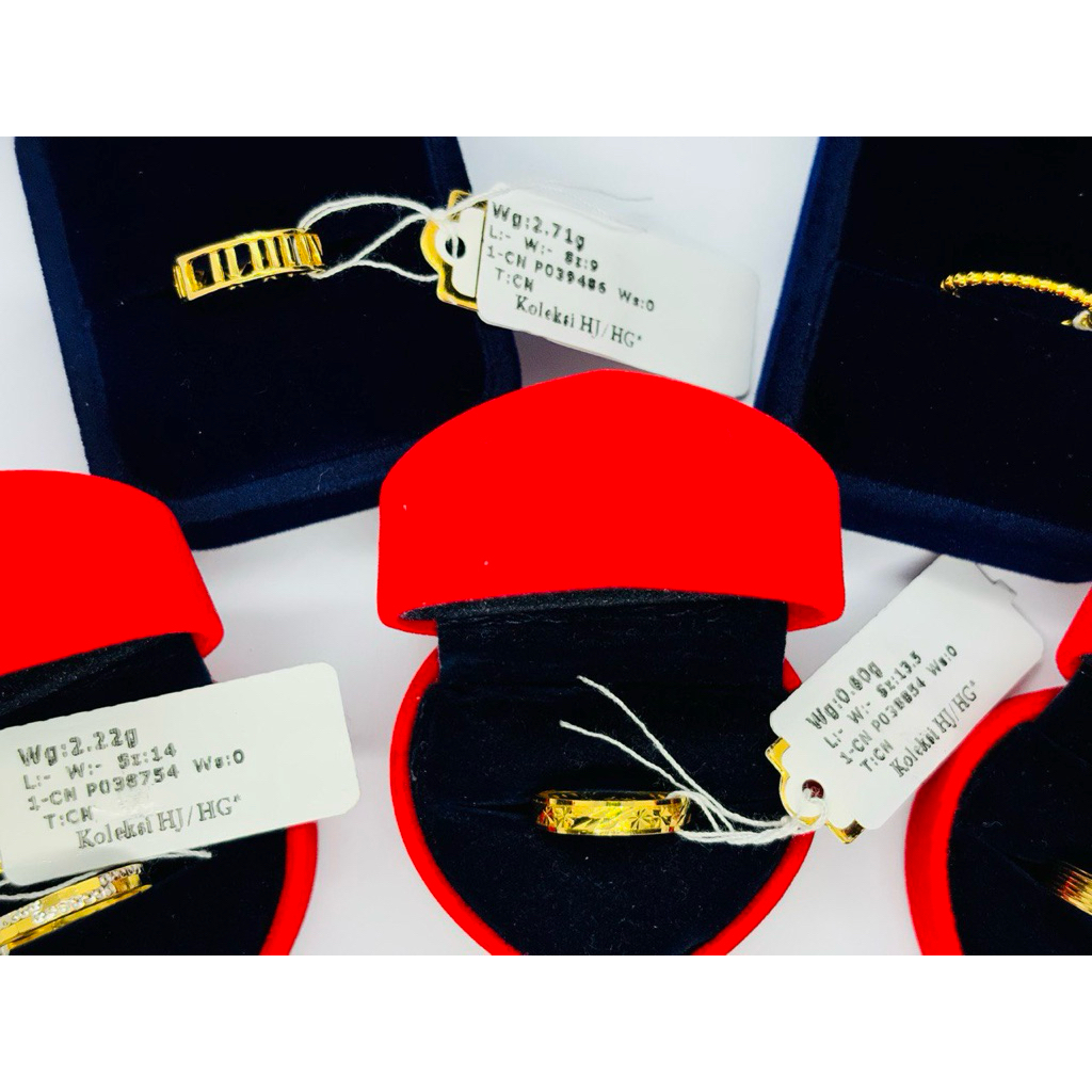 [Ready Stock] Cincin Used/Preloved Emas 916/999 1g - 2g