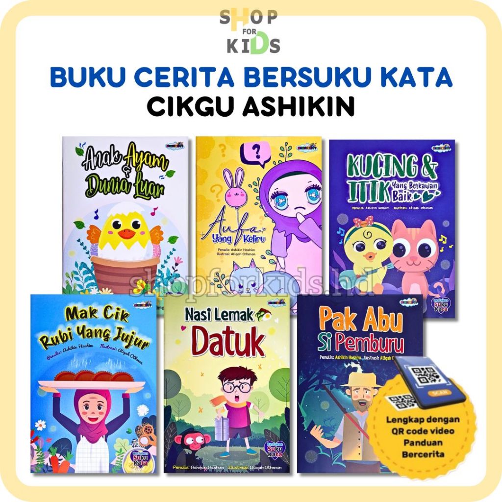 BUKU CERITA BERSUKU KATA CIKGU ASHIKIN HASHIM | Children Story Book with Songs Malay SingAlong