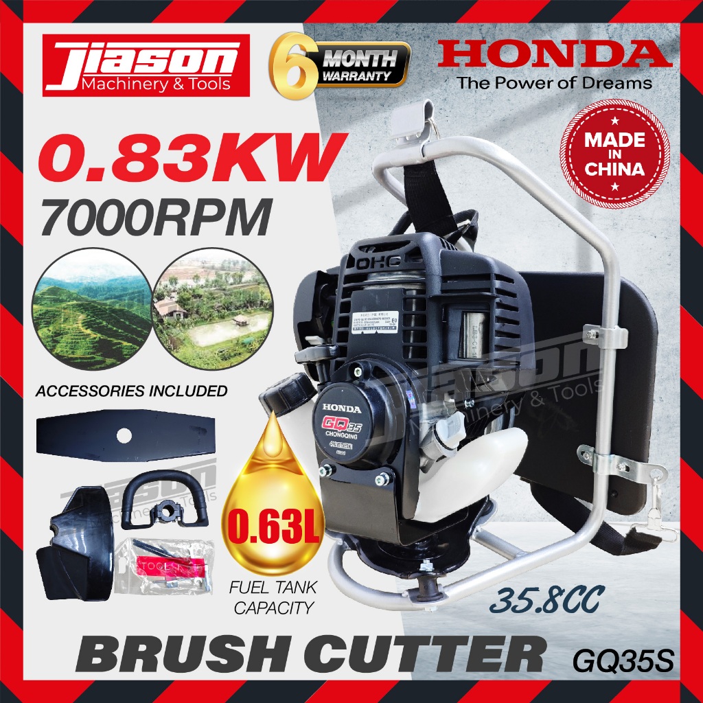 HONDA GQ35S 35.8CC 4-Stroke Gasoline Engine Brush Cutter / Mesin Potong Rumput 0.83kW 7000RPM