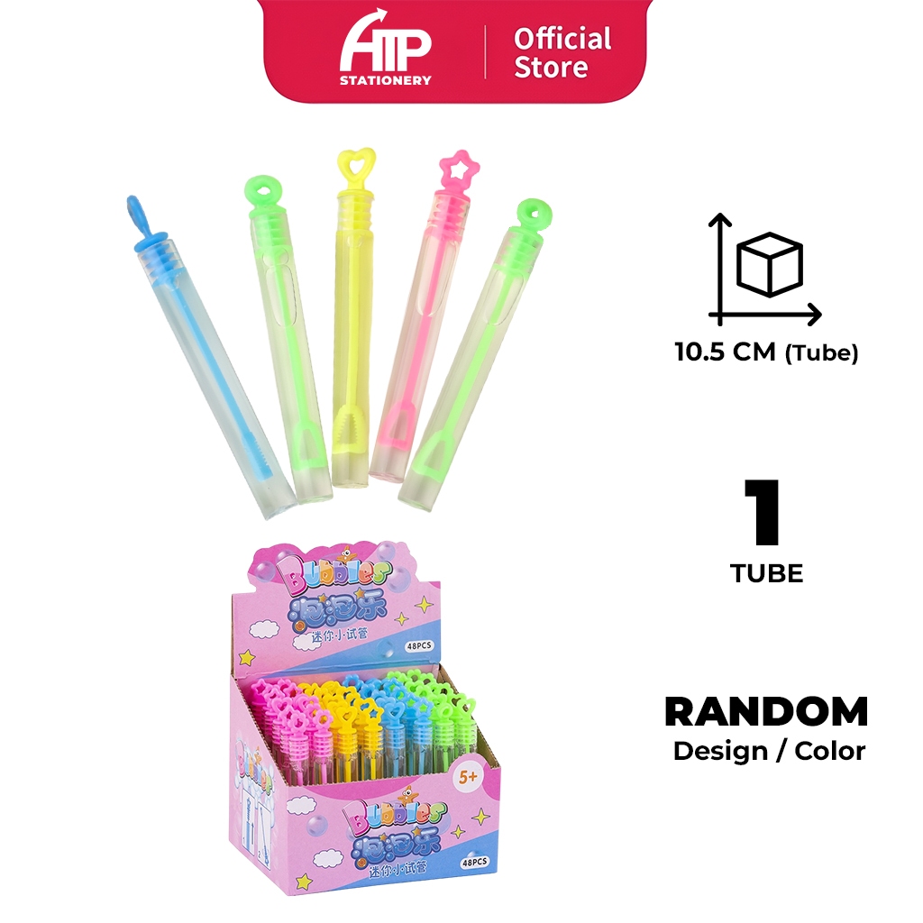 Mini Bubble Stick Summer Fun Outdoor Games Test Tube Blow Bubble Water Toy Kids Event Party Bubble Stick [Per Pcs]