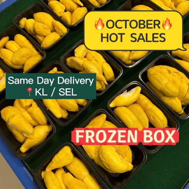 [SAME DAY DEL KL] FROZEN BOX and Musang King 猫山王& Blackthorn 黑刺王