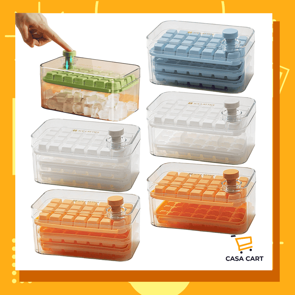 CASA CART 58/84 Tekan Jenis Dulang Ais Acuan Kiub Ais Acuan Silikon Penyimpanan Ais Keras