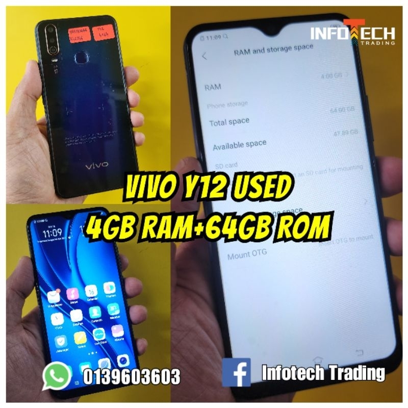 Vivo Used Set Terpakai | Used Phone | Secondhand Smartphone | Y12 Y20 Y20s Y50 Y33s Y36 5G Y27 V25e S1 Pro