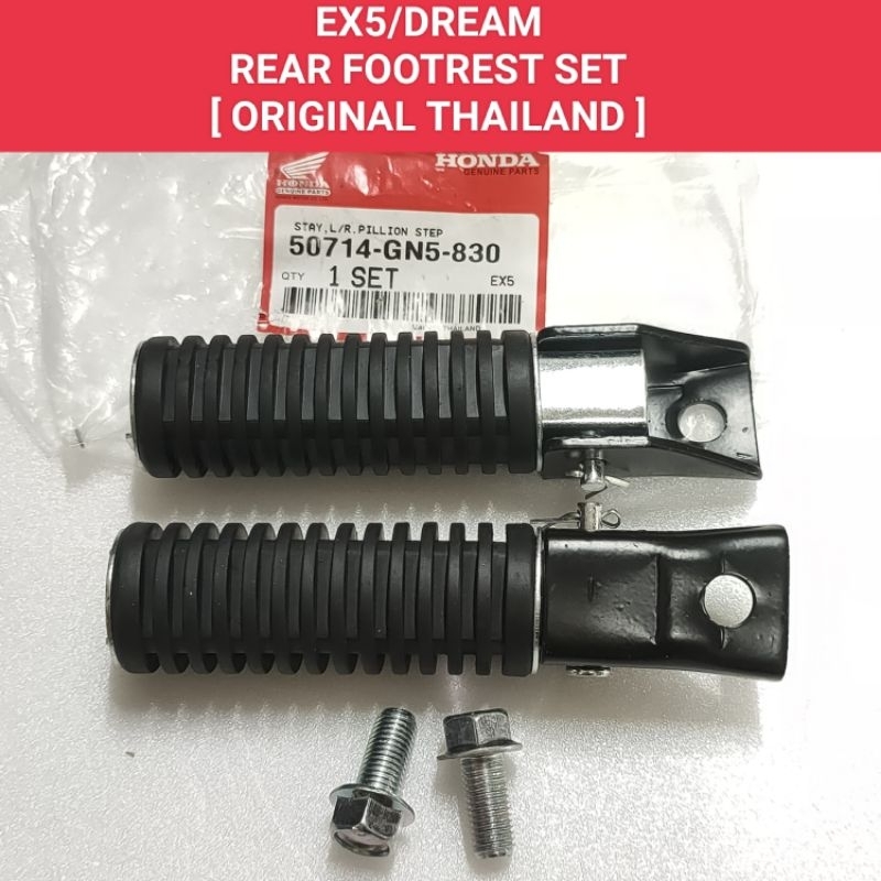 Honda EX5/Dream Rear Footrest Set – Durable Construction for Long-Lasting Use (Full/Screw Set Available)