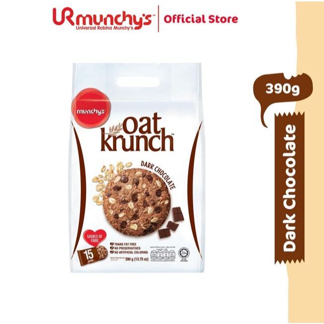 Munchy's Oat Krunch Biscuit 390g - Dark Chocolate/Strawberry/Chunky Hazelnut/Nutty Chocolate