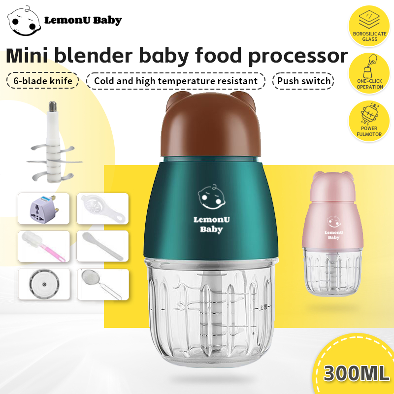 LemonU Baby Mini Blender Pemproses Makanan Bayi Blender Makanan Bayi
