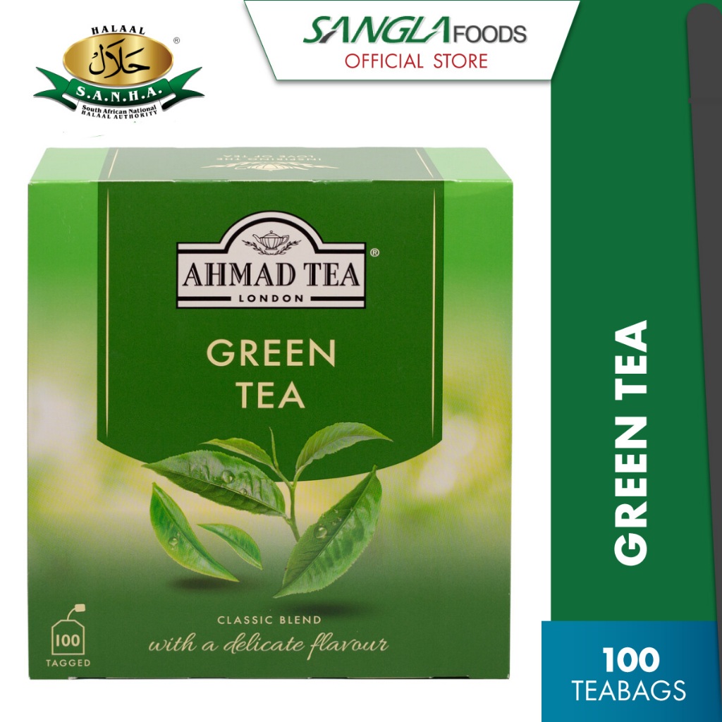 Ahmad Tea Green Tea (100 Teabags) Halal Certified