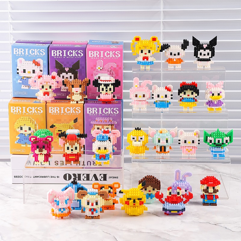 INfinity Nano Building Blocks Cartoon Toys for Kids Mainan Hadiah Birthday Gift Mini Bricks