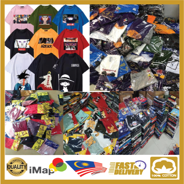 (S-11XL)T-shirt Dewasa Borong Murah Murah EUROPEAN size !!!!! 2.00 - 5.20 rm. Paling cantik harga borong