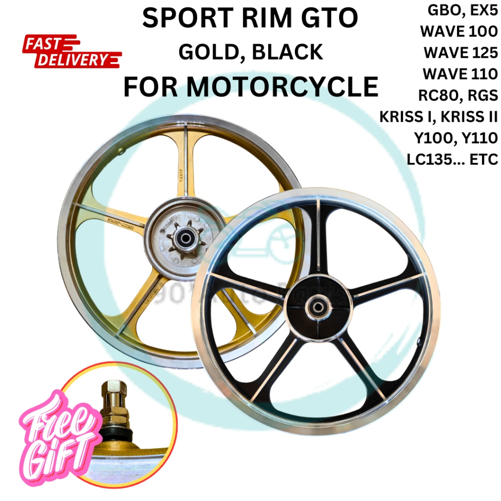 MOTORCYCLE YAMAHA Y110 SS Y110 SS2 SRX SPORT RIM GTO WITH BEARING BUSH