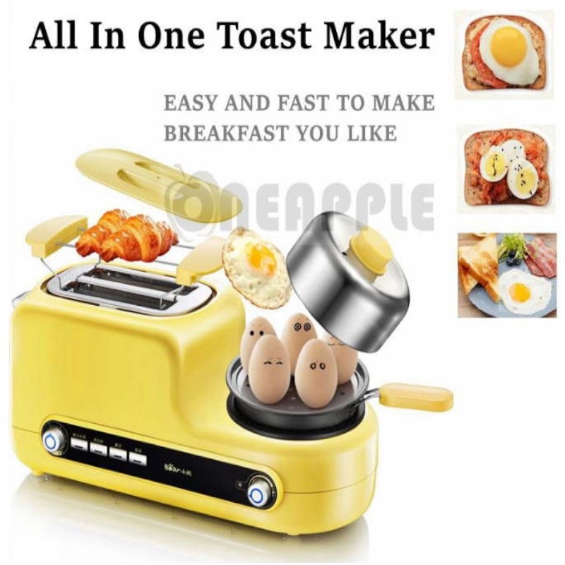 All In One Toast Maker With Frying Non Stick Pan Cooker