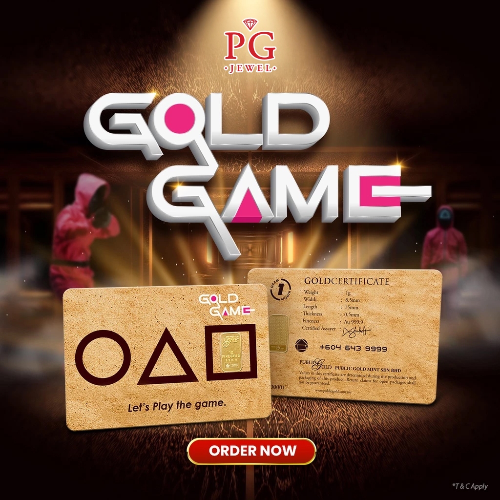 Public Gold Bullion Bar PG 1g (Au 999.9) 24K - Gold Game