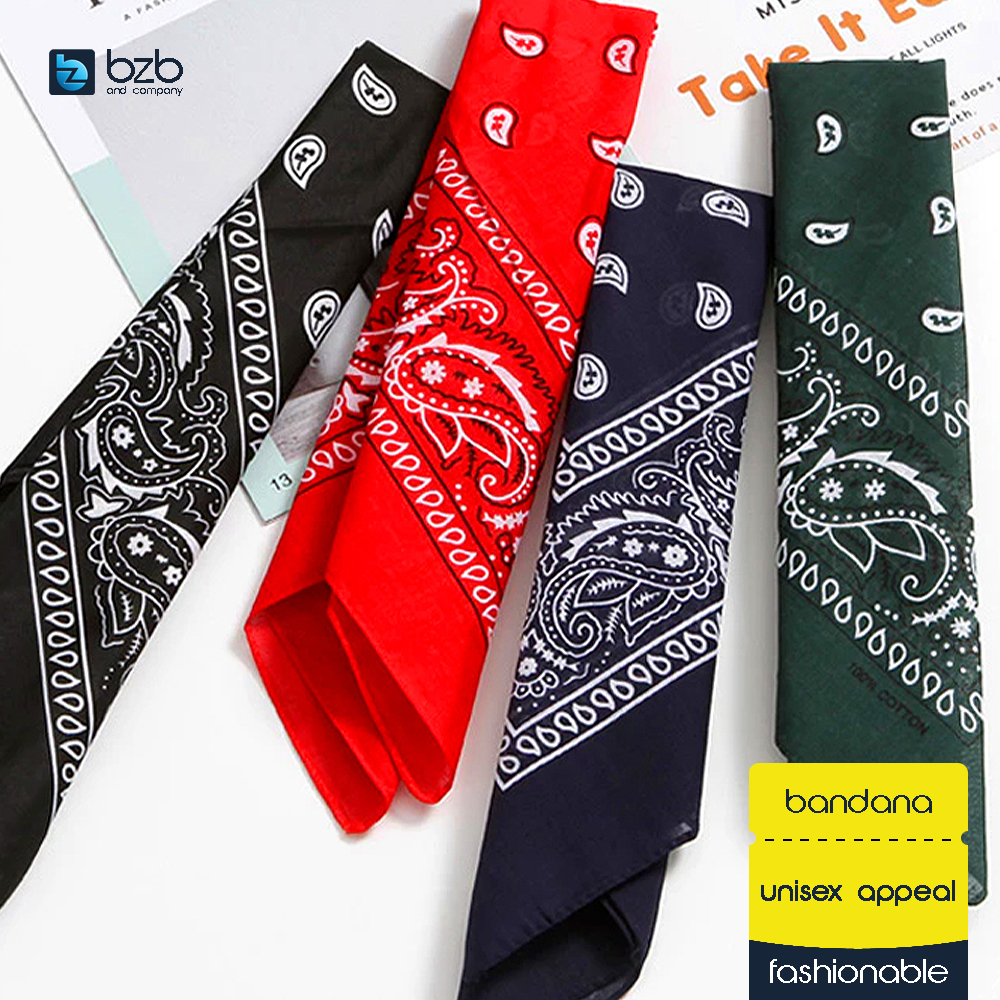 STYLE STAPLE 55x55cm Hip Hop Square Scarf Bandana Style Turban Paisley Head Band Scarves Headpiece