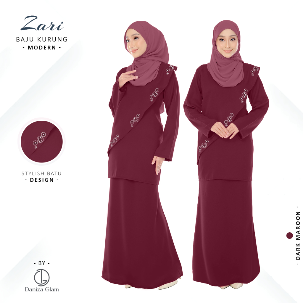 Baju Kurung Moderns Zari oleh Daniza Glam Fashion Outlet Wanita - Raya Arrival