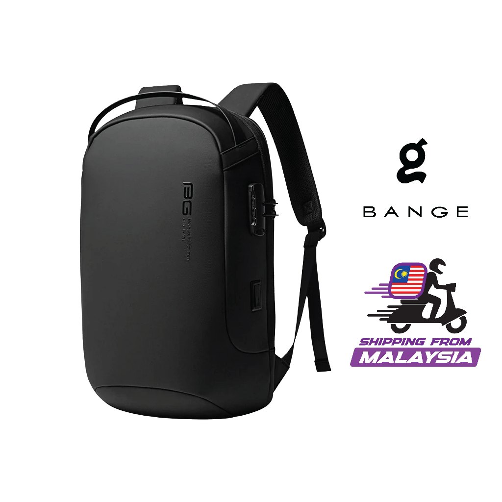 Bange Orient USB Water Resistant Card Pocket Big Capacity Multi Compartment AntiTheft Ultra Light Travel Laptop Backpack