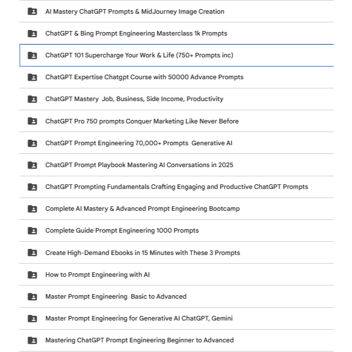 Ai Prompt Video Courses Bundle | Chatpgt Prompt Courses | Midjourney Prompt Collection | Master prompt Like Pro ( SET 1)